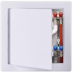 Suteck Plastic Access Panel for Drywall Ceiling 12 x 12 Inch Reinforced Plumbing Wall Access Doors Removable Hinged White