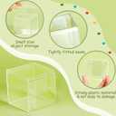 Blulu 8 Pcs Clear Acrylic Box with Lid Plastic Jewelry Mini Storage Box Mini Cube Containers for Candy and Tiny Jewelry Easter Party Favor(4.72 x 4.72 x 4.72 Inch,Classic Style)