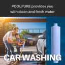 POOLPURE Garden Hose End Pre Filter for Pool, Hot Tub, Spa, Greatly Reduces Chlorine, Heavy Metals, Odor, Fits Any Standard 3/4" Garden Hose Thread, Up to 8,000 Gallons, 1PACK