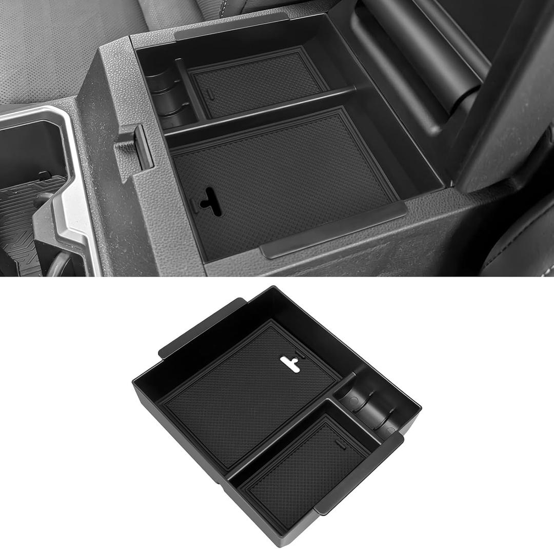 BIBLOZ Center Console Organizer Compatible with 2025 2026 Toyota 4Runner Accessories Armrest Storage Box Secondary Insert Tray