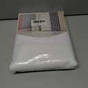 AmazerBath White Shower Curtain Fabric, Waffle Shower Curtains for Bathroom, Cloth Shower Curtain Heavy Duty, Thick Bathroom Shower Curtains Hotel Quality, Premium Polyester, 72x72 Inches