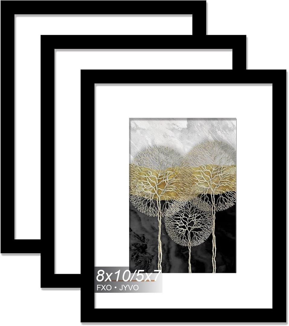 8x10 Picture Frame Set of 3 for Photo Poster Horizontally/Vertically