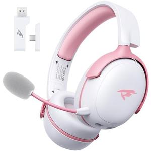 KOFIRE Wireless Gaming Headset, 2.4GHz USB Gaming Headphones with Bluetooth 5.4, 53MM 3D Stereo Sound, 65H Battery, ENC Noise Canceling Mic, 3.5mm Wired, Wireless Headset for PC PS5 PS4 Mac Switch
