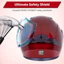 Modular Flip up Motorcycle Helmets for Men Women, DOT Approved, X-Large (Black)