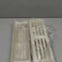 4 Pack Magnetic Spice Rack Organizer for Refrigerator and Oven, Cream White Fridge Organizers and Storage for Kitchen