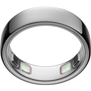 Oura Ring 5 - Silver - Size 6 - Worlds Smallest Smart Ring - Sleep, Activity, Womens Health, AI Advisor, 1 Week of Battery Life, Size Before You Buy, Android & iOS Compatible