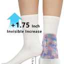 Womens Platform Canvas Sneakers Mens High Top Classic Canvas Shoes Unisex Casual Tennis Comfortable Fashion Sneakers Lace-Up (7.5 Women/6 Men, Pinkrainbow)