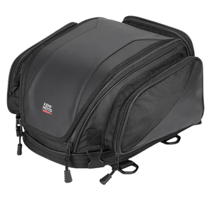 KEMIMOTO Motorcycle Tail Bag 18-22L Expandable Sissy bar Motorcycle Luggage Seat Travel Rear Rack Bag Waterproof for Daul Sport Sportster Softail Dyna Touring Shadow Vulcan