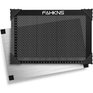 FAHKNS Honeycomb Working Table, 11.81"x7.87"x0.87" Honeycomb Laser Bed for Most Laser Engravers, for Fast Heat Dissipation and Table-Protecting with Aluminum Plate