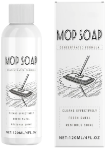 4 Pack Mop Soap for Floor Cleaning, 120ml Scented Mop Cleaner Soap, Scented Mop Soap Household Supplies Cleaner for Home, Kitchen, Floor