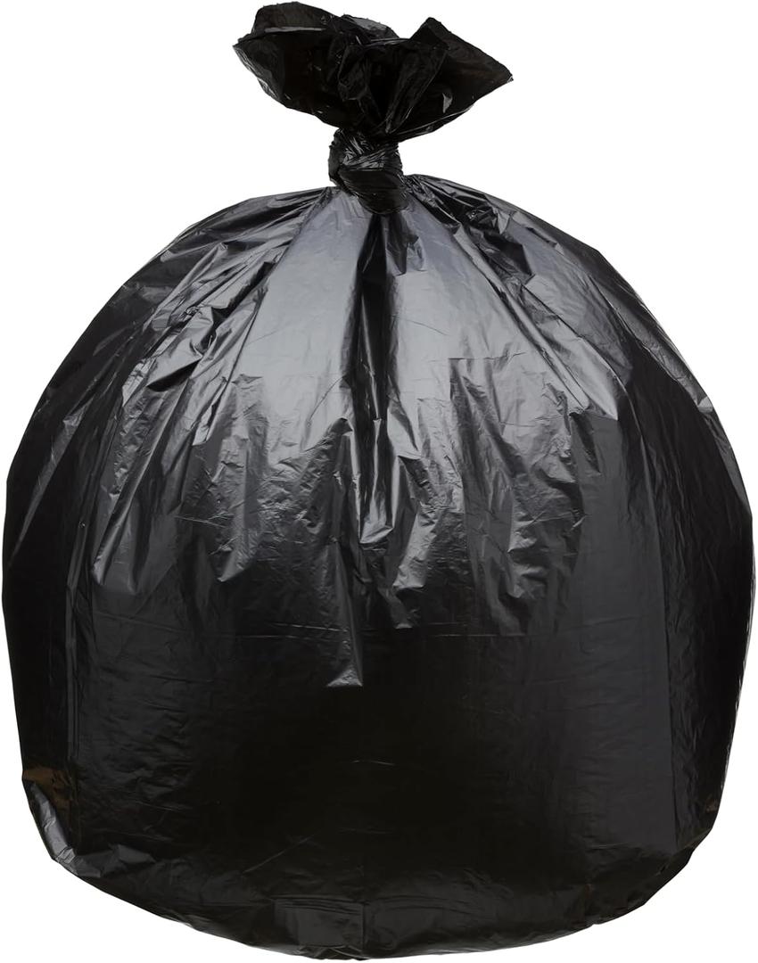 Top Knot Bags 45 Gallon Garbage Trash Bag 40X46" 1.5 Mil Black 100 Count Can Liner Bulk 40 Gallon 41 Gallon 42 Gallon 43 Gallon 44 Gallon Made in USA