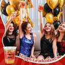 Bokon 100 Pcs 2026 Red Graduation Plastic Cups Bulk with Strawless Sip Lids 12oz Disposable Congrats Grad Cup Drinkware Class of 2026 Celebration for High School College Party Supplies Decoration