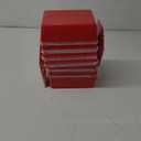 Tioncy 14 Pack Dental Working Lab Pan, Dental Lab Work Case, Medium Plastic Pans with Stainless Steel Clip for Holding Job Cards and Notes Organization (Red)