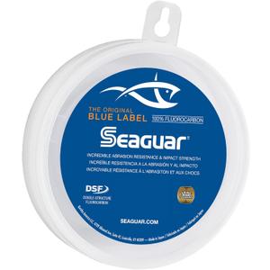 Seaguar Blue Label Fishing Leader Line for Saltwater, 100% Fluorocarbon, Clear, Multiple Sizes