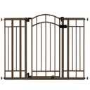 Ingenuity Decorative Extra Tall Baby Gate & Dog Gate, 28.5"-48" Wide, 36" Tall, Hardware or Pressure Mounted, Install on Top or Bottom of Stairs, Banister, or Doorway - Bronze