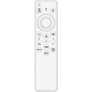 BN59-01432A Universal Smart TV Remote Control for Samsung 65-Inch Class 4K Crystal UHD DU8000 HDR Smart TV Q60D Q7F Q8F OLED Neo QLED TV Remote with Voice Control (AAA Batteries Required, White)