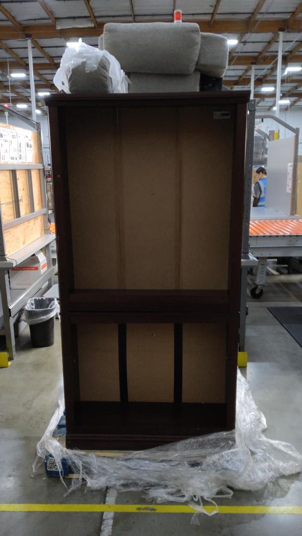 Sauder Miscellaneous Storage 5-Shelf Bookcase/ Book shelf, Select Cherry Finish,  70" x 35" x 12" inch