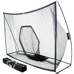 GoSports Golf Practice Hitting Net - Choose Between Huge 10 x7 ft or 7 x7 ft Nets -Personal Driving Range for Indoor or Outdoor Use - Designed by Golfers for Golfers