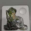 FOXMIS Miniature Frog Garden Statue Mom Gifts Home Decorations Fairy Garden Accessories Outdoor Lights Solar Garden Frog Decor Art Housewarming Gift for Patio,Yard,Lawn Ornament,3.89"x2.36"x3.93 (Green)