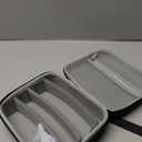 Krypthos Travel Sunglasses Organizer Case, Portable Eyeglasses Storage Box, Adjustable Multi-Compartments & Crushproof Design, Holds Up to 4 Pairs, Eyewear Display Case for Men Women