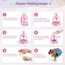 Bsgifts Fabric Flower Making Toys, DIY Flower Press Kits for Kids Ages 3-12, Creative Educational Activity Arts & Crafts Toys, Ideal Gifts for Girls