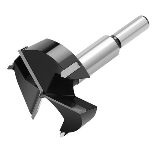 35mm Forstner Drill Bit, Carbide Tipped Forstner Bit for Hard Wood, Wood Drilling Hole Saw Set Woodworking Hinge Cutter Tool Kits for Plastic Plywood