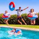 Simgoing 12 Pack Spider Web Pool Floats for Kids 24 Inch Inflatable Swimming Rings Bulk Red Blue Pool Tubes for Boys and Girls Summer Beach Toys Spider Theme Birthday Party Favors