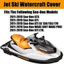 Waterproof Jet ski Trailerable Watercraft Ski Cover Fit for 2011-2019 Bombardier SEA-DOO PWC GTS, GTS Rental, GTI, GTI SE, GTI Limited Replace 295100722, 280000598, 280000508, 280000495