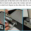 Large Chicken Poop Scooper, Chicken Coop Accessories,Metal Litter Scooper For Chicken,Chicken Coop Cleaning Tools,Heavy Duty Poop Shovel For Chicken Coop Accessories,Chicken Coop Must Haves (Black)