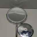 Lighted Makeup Mirror, 3000 mAh Rechargeable Double Sided Magnifying Vanity Mirror with 3 Colors, 1x/10x, 360 Rotation , Brightness Adjustable Magnification Cosmetic Light up Mirror, Women Gift (Chrome)