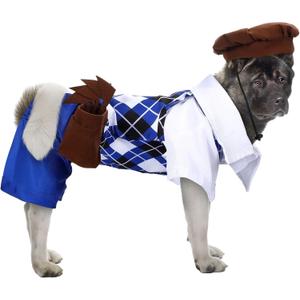 Dog Golf Costume with Golf Bag and Clubs Halloween Funny Pet Costumes Dog Cosplay Outfits Halloween Holiday Pet Party Supplies for Small Medium Large Dogs(M(Neck Girth: 12-14", Chest Girth: 19.69"))