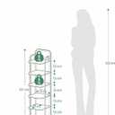 Hzuaneri 6 Tiers Vertical Shoe Rack, Tall Shoes Shelf with 2 Hooks