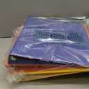 SUIN 1-inch 3 Ring Binder with 2 Interior Pockets, 1''Durable Binders Holds US Letter Size 8.5'' x 11'' Paper - Versatile Binders for Office, Home, and School Use, 6 Pack