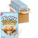 TEDDY GRAHAMS Honey Graham Snacks, Bulk Kids Snacks, 6 - 10 oz Boxes (EXP 12/10/26)