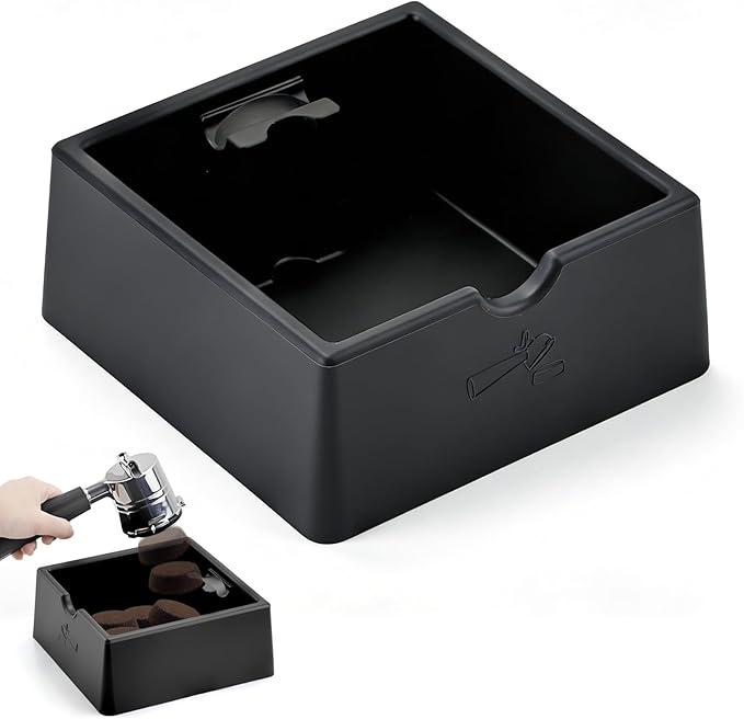 Espresso Knock Box for Ninja Machine, Quiet and Durable Barista Style Grounds Silicone Knock Box, Espresso Machine Accessories Breville coffee make