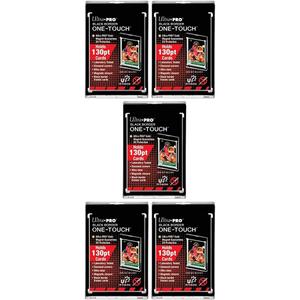 Ultra Pro Black Border One-Touch Card Holder 130pt (5 Pack)