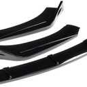 CYXQXE Car Front Bumper Compatible for Mustang/Focus RS ST 2012-2015 Compatible for BMW Compatible for Audi Compatible for VW,Splitter Lip Spoiler Diffuser(Gloss Black)