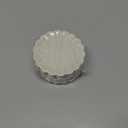 Yungyan 100 Pcs Mini Dessert Plates Cupcake Plates 3.5 Inch Cream Scalloped Rim Mini Paper Dessert Dish for Cake DIY Baking Party Wedding Birthday