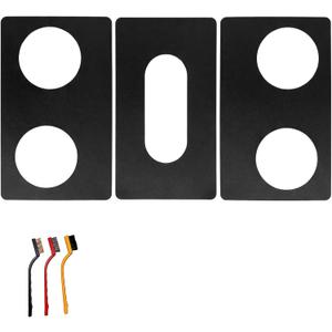 Stove Protectors Replacement for LG Gas Stove Model LRGN6325X, Custom Cut, Easy to Clean Stove Liner,Upgraded 0.4MM Thickness Reusable Stove Burner Covers For LG Stove Protector