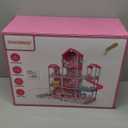  JUKUDAHU Pink Villa Playset for Girls Ages 3-7, 2-Story 4 Room House with 2 Dolls, Furniture and Accessories, Indoor Playset Girls Toys for Ages 6-8, Pretend Toddler Toy, Birthday Gifts for Kids 4-8 : Toys & Games