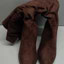 Luoika Women's Extra Wide Calf Cowboy Knee High Boots, Wide Width Cowgirl Slouchy Boots Chunky Pump Heel Plus Size Western Boots. 9.5