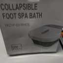 UNIFULL Collapsible Foot Spa Bath with Heat and Massage Rollers, Bubble, Foot Pedicure Kit, Temperature Control, Red Light, Pedicure Foot Spa, Foot Bath
