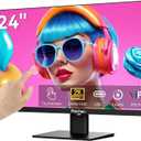 Touchscreen Monitor 2K 144Hz 23.8 Inch QHD 2560x1440P Computer Monitor USBC HDMI DP Ports Eye Care Frameless VESA Mount
