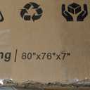 Qingzhou Box Spring King Bed Bases, 7 Inch High Metal King Size Box Spring Only, Heavy Duty Mattress Foundation with Fabric Cover, Easy Assembly, Quiet Noise Free, Non Slip, Black