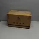 WISUCART Bamboo Desk Organizer Mail Holder Countertop Wood Desk Drawer Tabletop Storage Box Pen Holder Letter Sorter Makeup Organizer for School Home Office Supplies with Pen Holder White