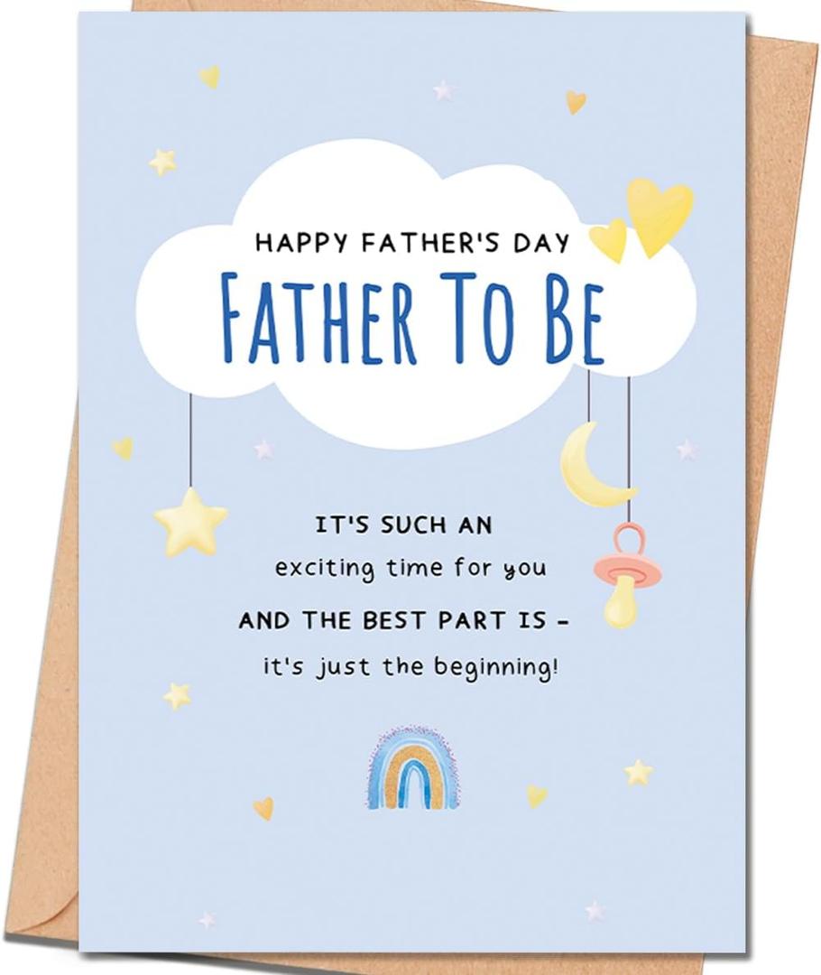 9 x Father's Day Card for Father To Be, Fathers Day Card Gift for Father To Be