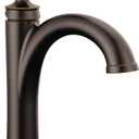 Delta Woodhurst Oil Rubbed Bronze Bathroom Faucet 1 Hole, Single Hole Bathroom Sink Faucet for Vanity, Metal Push-Pop Drain Assembly, Venetian Bronze 532-RBMPU-DST