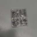 36 Pack 4 Sizes Silver Round Phillips Head Button Stud Screws(Round Head Diameter:4mm,6mm,8mm,10mm) Chicago Screws Nail Rivet Leather Button Brass Rivets for DIY Leather Craft