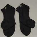 adidas Men's Athletic Cushioned Low Cut Ankle Socks (6 Pairs) Durable & Comfortable (Black, XL)