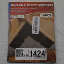 Rug Carpet Non Slip Grippers, Reusable Double Sided Carpet Tape Pads, Strong Adhesive Grippers for Area Rugs, Keep Corners Flat, No Damaging for Floor Removable,16Pcs